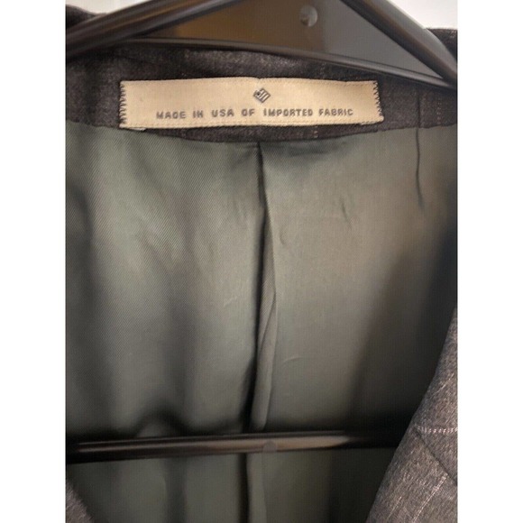 Joseph Abboud Men’s Suit Coat Blazer Two Button Charcoal Gray Wool Blend 42R W36 - Picture 7 of 8